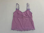 Out From Under Tops Medium Purple Mesh, Nylon, Elastane