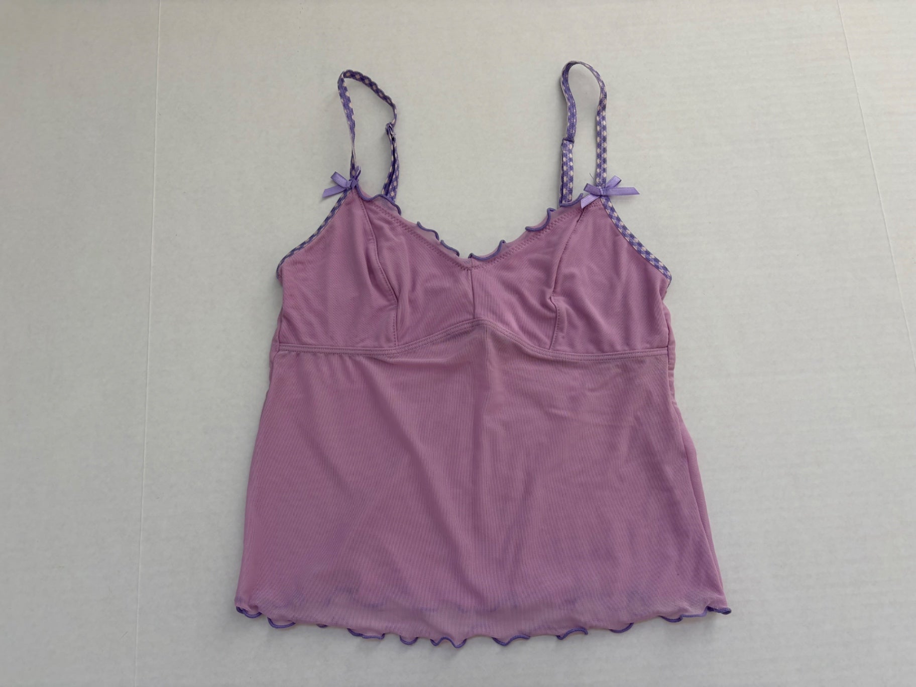 Out From Under Tops Medium Purple Mesh, Nylon, Elastane