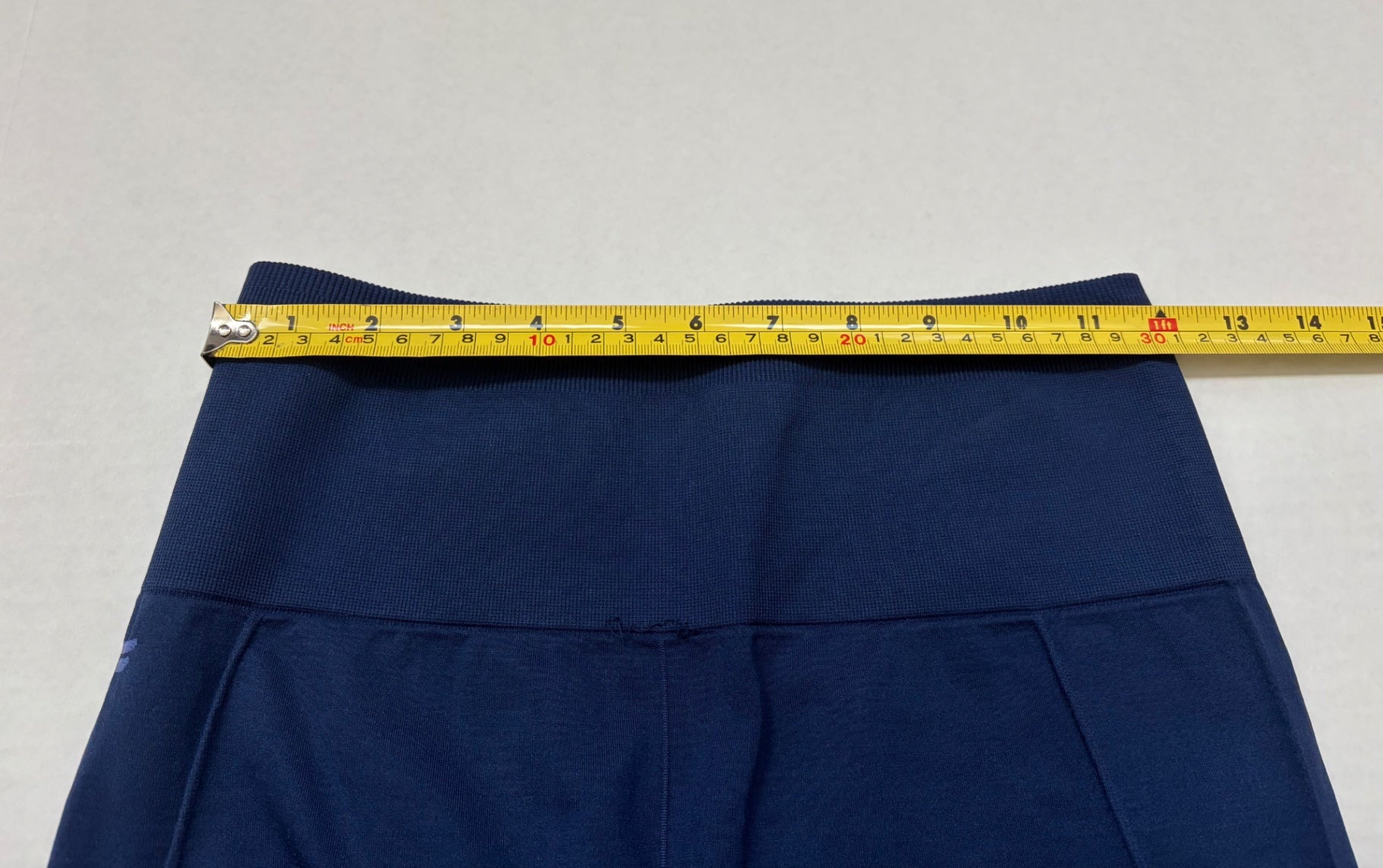 Fabletics Leggings Extra Small Navy blue Synthetic, mesh panels