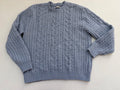 Hollister Sweaters/Cardigans Small Light Blue Knit, Wool Blend, Polyester, Elastane