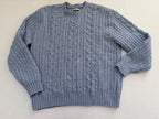Hollister Sweaters/Cardigans Small Light Blue Knit, Wool Blend, Polyester, Elastane