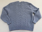 Hollister Sweaters/Cardigans Small Light Blue Knit, Wool Blend, Polyester, Elastane