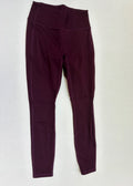 Fabletics Leggings Small Burgundy Nylon and Elastane