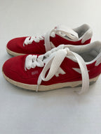 New Balance Shoes 7 Red Suede and Mesh