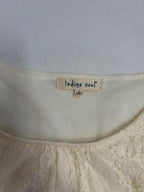 Indigo Soul Dresses/Rompers Large Ivory/Beige Lace, Polyester, Nylon, Spandex