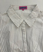 Edikted Tops Small White with black stripes Cotton