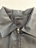 Trendy Queen Jackets/Coats Medium Black Faux Leather, Cotton, Polyester