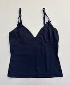 ESTPAC Tops Small Navy Blue Nylon, Spandex/Elastane blend