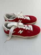 New Balance Shoes 7 Red Suede and Mesh