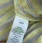 Aerie Pants Extra Small Yellow with multicolor stripes Cotton, modal
