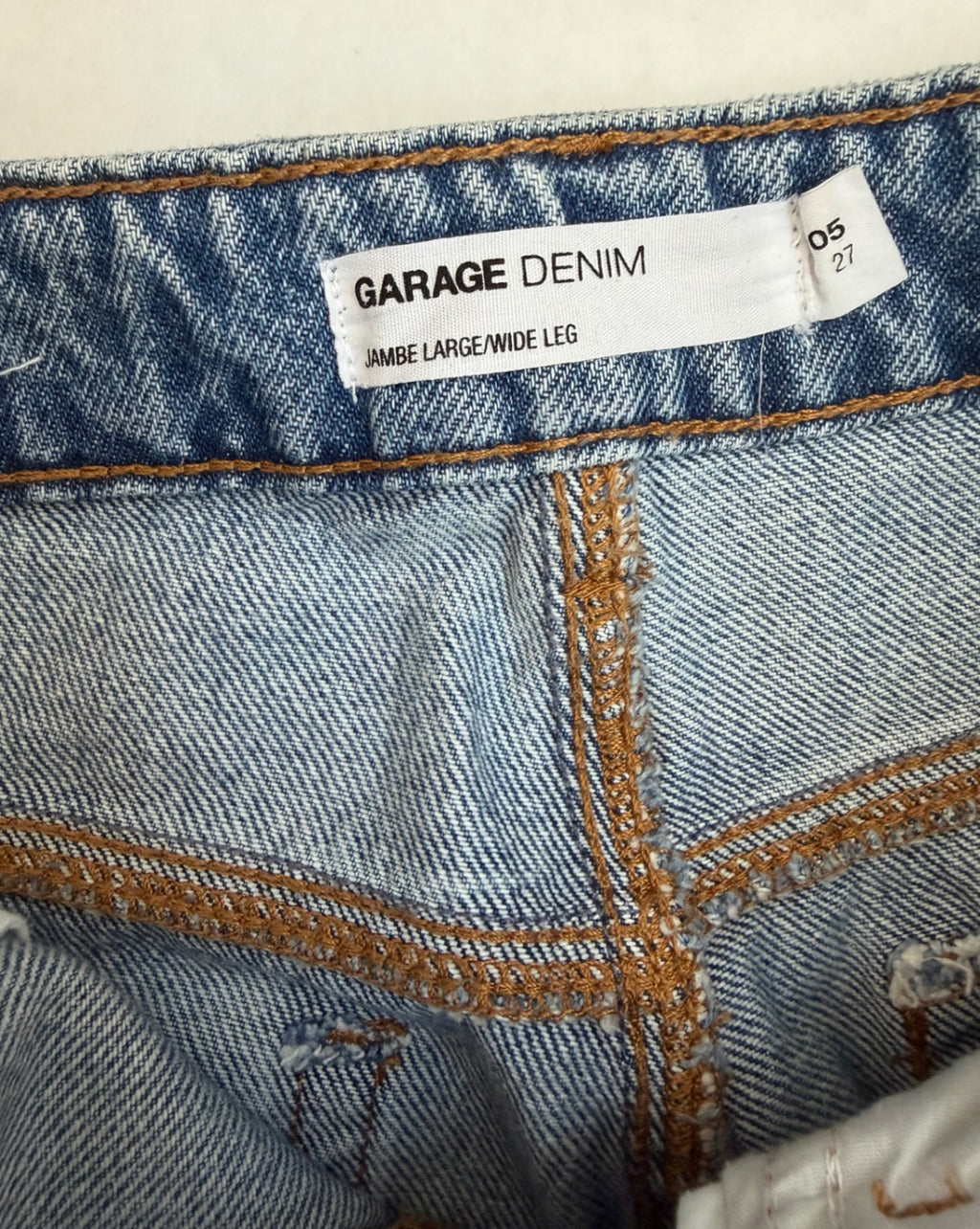 Garage Jeans 5 Light Blue Denim and Cotton