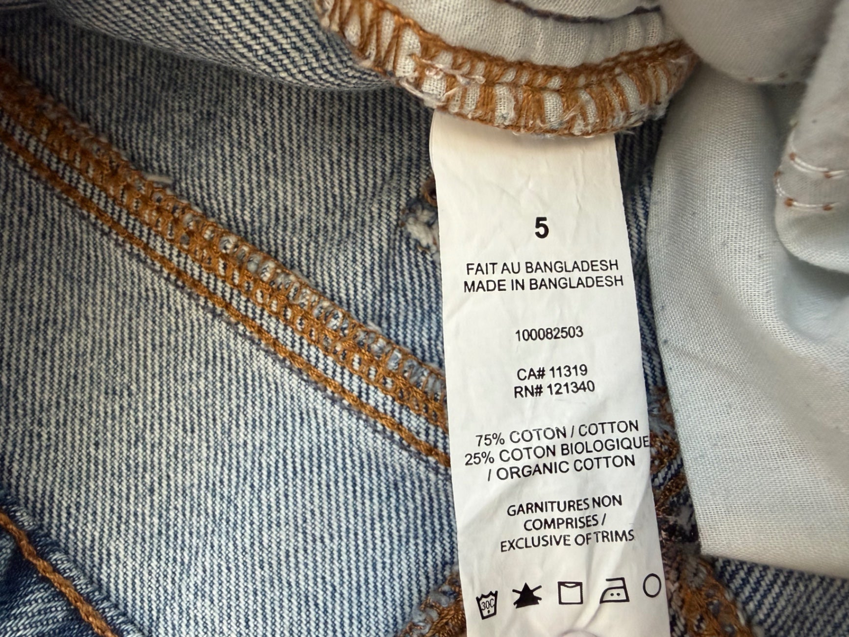 Garage Jeans 5 Light Blue Denim and Cotton