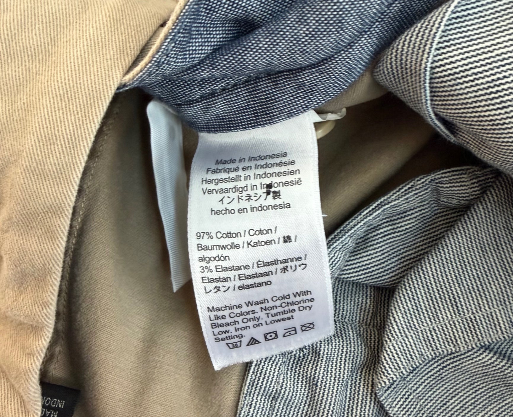 JCREW Pants 29W x 32L Beige Cotton and Elastane