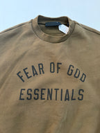 Essentials Sweatshirts/Hoodies Medium Green Cotton, Polyester