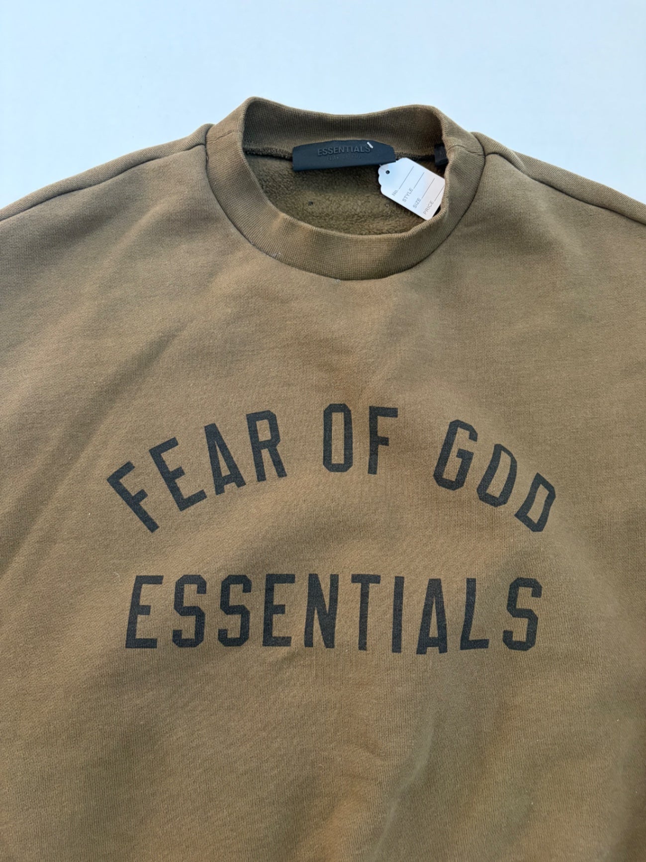 Essentials Sweatshirts/Hoodies Medium Green Cotton, Polyester