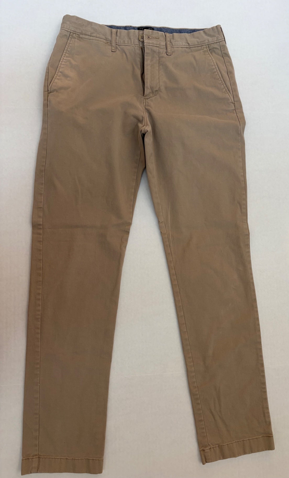 JCREW Pants 29W x 32L Beige Cotton and Elastane