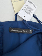 Abercrombie & Fitch Dress Medium Blue Polyester/Viscose