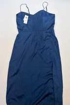 Abercrombie & Fitch Dress Medium Blue Polyester/Viscose