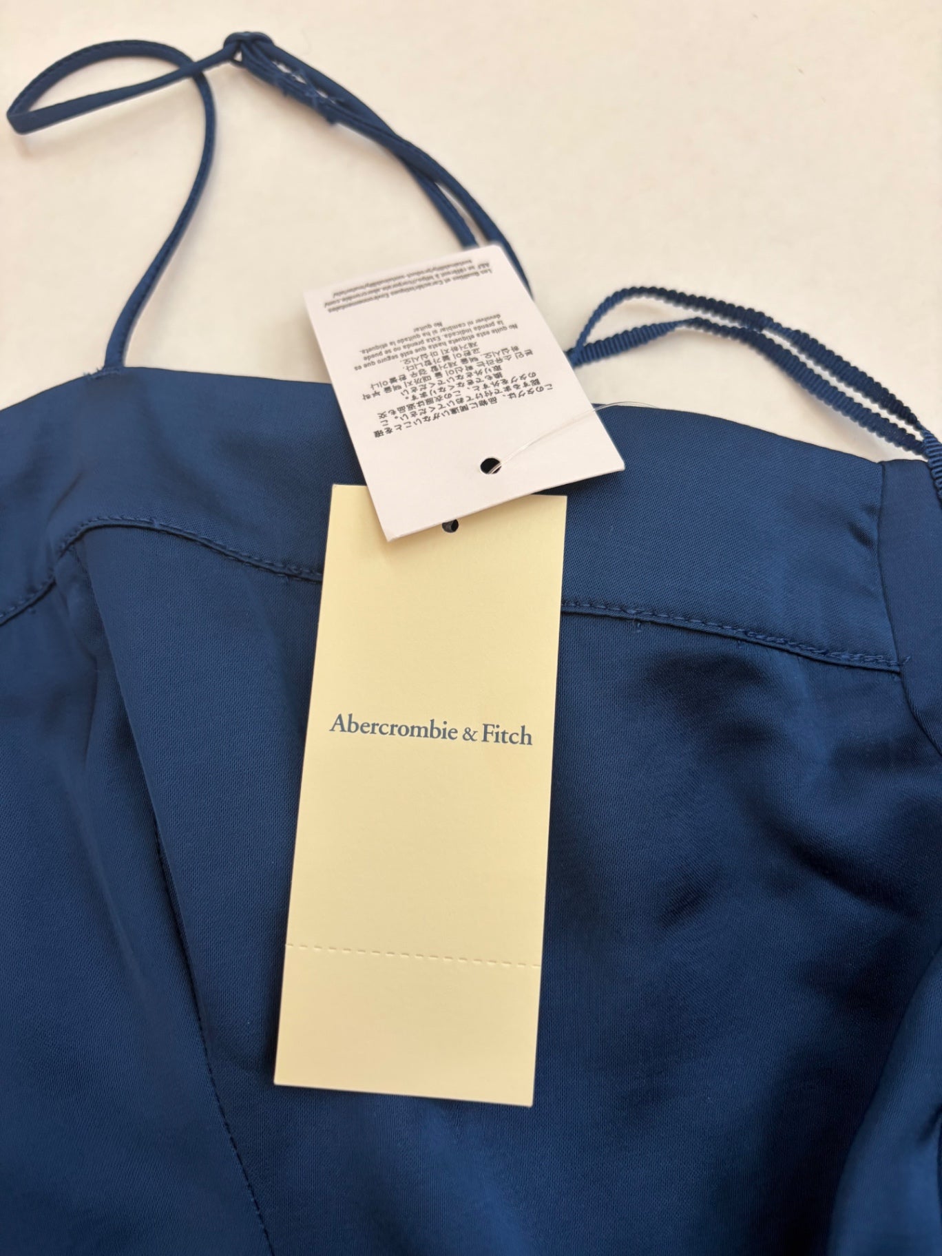 Abercrombie & Fitch Dress Medium Blue Polyester/Viscose