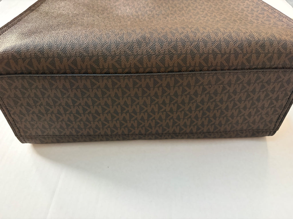 Michael Kors Accessories Large Brown/Black with Orange accents Coated canvas with leather accents