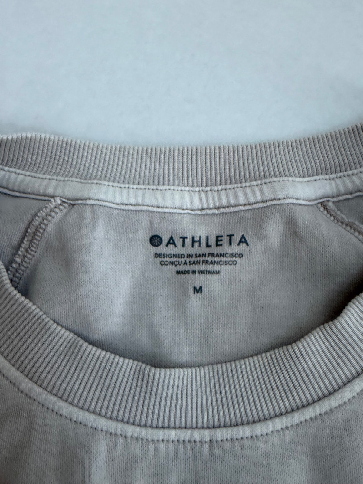 Athleta Sweatshirts/Hoodies M BeigeCotton, so
