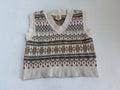 Hippie Rose Sweaters/Cardigans Extra Small Beige/Earth tones with multicolor patterns Knitted fabric