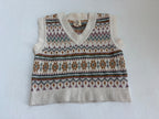 Hippie Rose Sweaters/Cardigans Extra Small Beige/Earth tones with multicolor patterns Knitted fabric