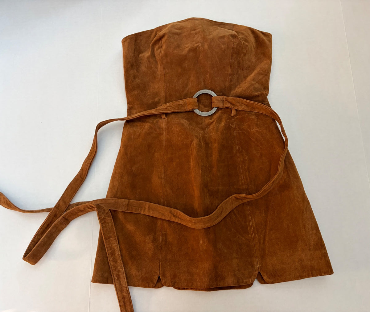 Free People Dresses/Rompers 2 Brown Leather and suede, polyester, Elastane