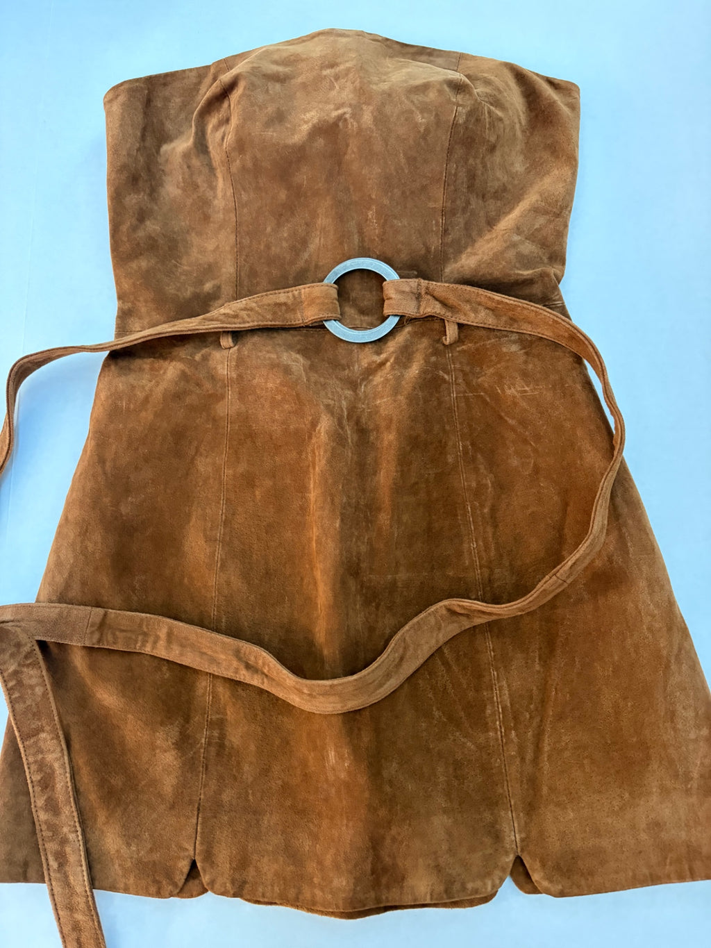 Free People Dresses/Rompers 2 Brown Leather and suede, polyester, Elastane
