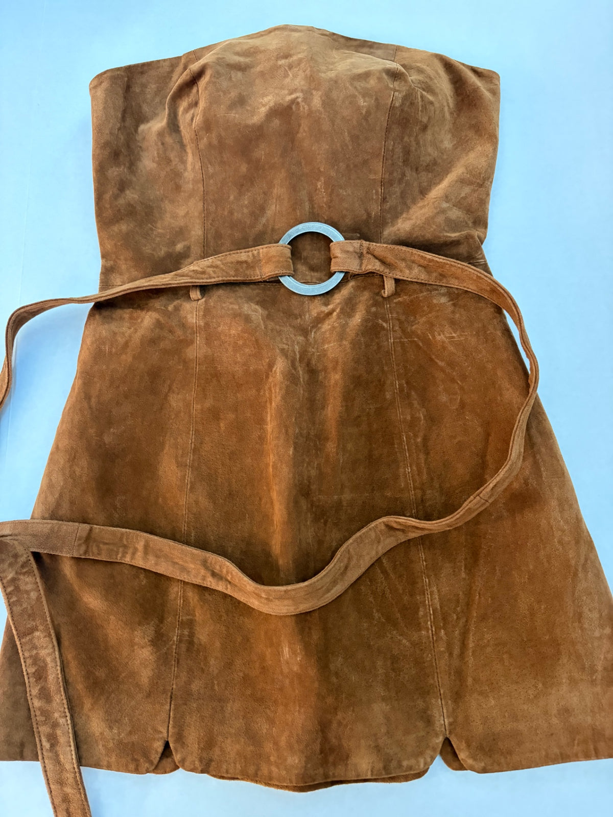 Free People Dresses/Rompers 2 Brown Leather and suede, polyester, Elastane
