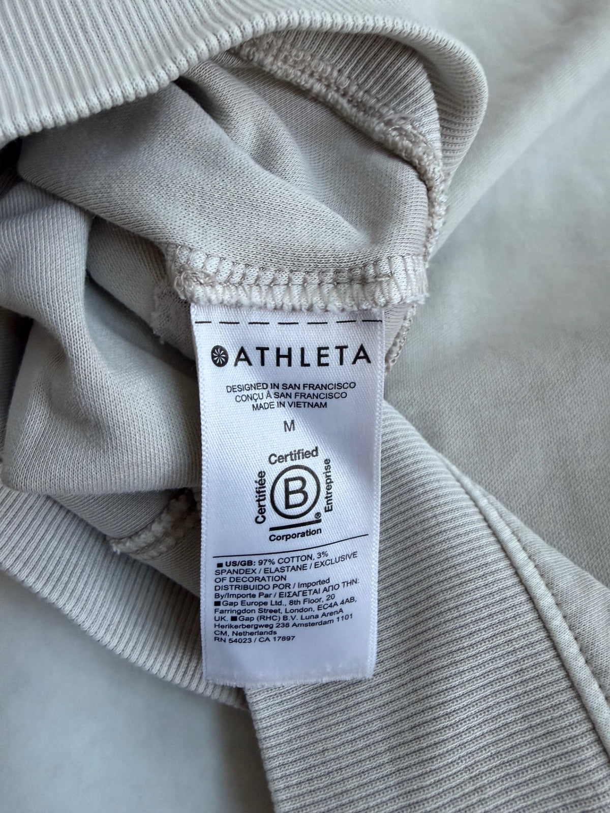 Athleta Sweatshirts/Hoodies M BeigeCotton, so