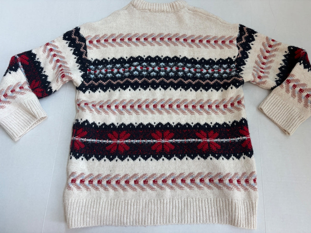 ZARA Sweaters/Cardigans Small Cream, Red, Black, Light Blue Wool and acrylic blend, polyamide, polyester