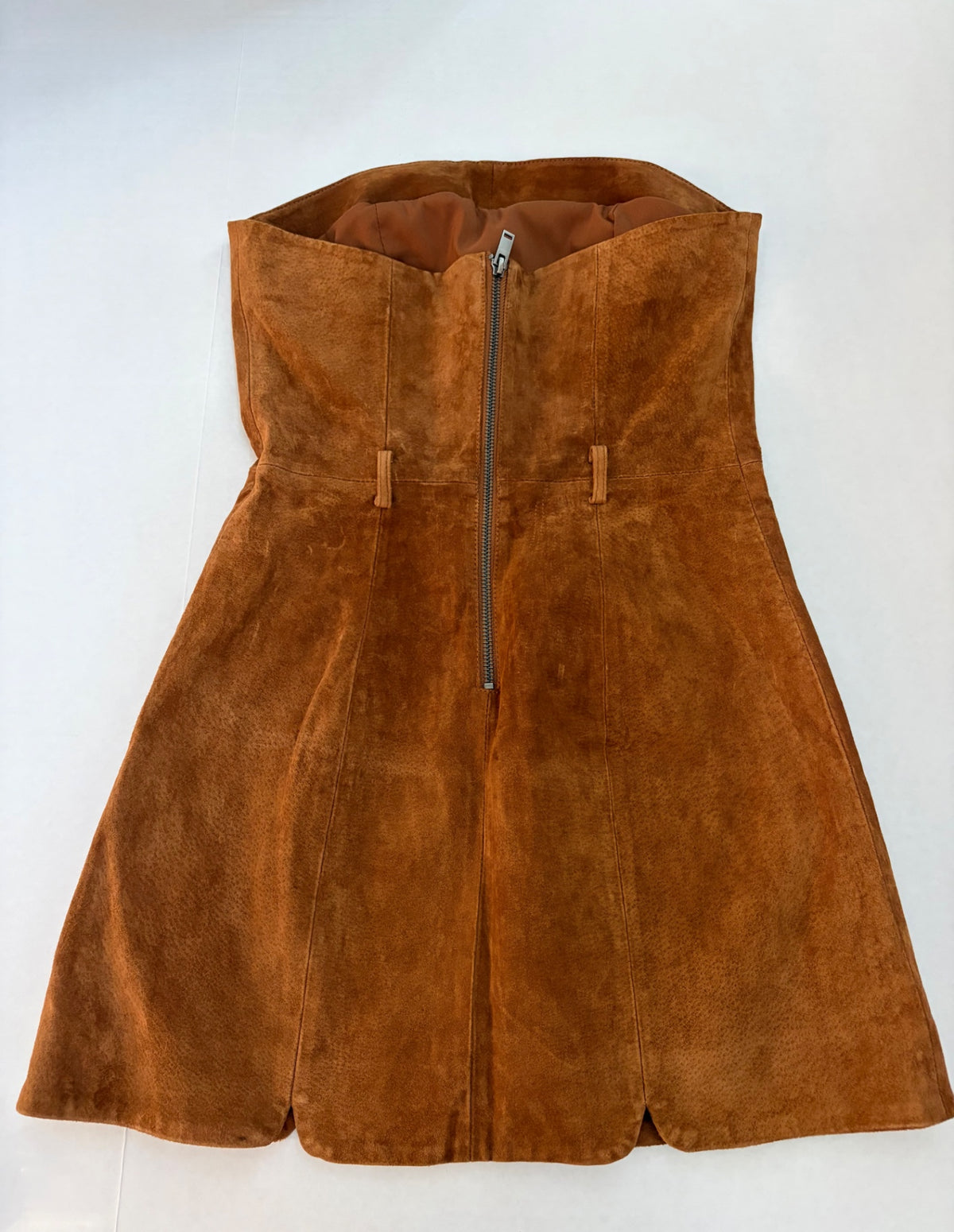 Free People Dresses/Rompers 2 Brown Leather and suede, polyester, Elastane