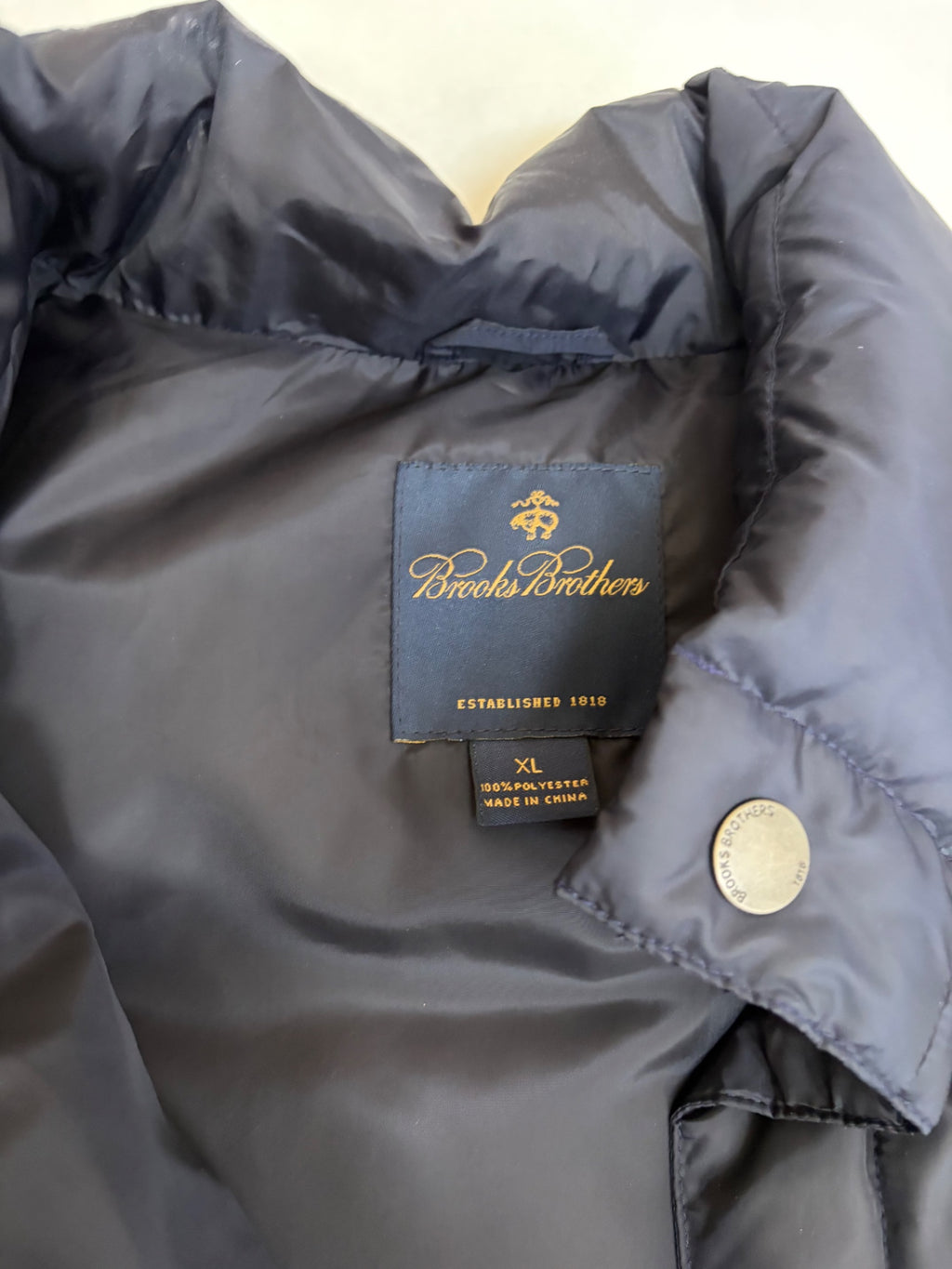 Brooks Brothers Jackets/Coats Extra Large Navy blue Polyester/Duck Feather