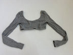 Edikted Tops Small Gray Elastane, Rayon, Viscose, Nylon blend