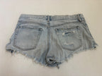 WE THE FREE Shorts 27 Light Blue Denim and Cotton