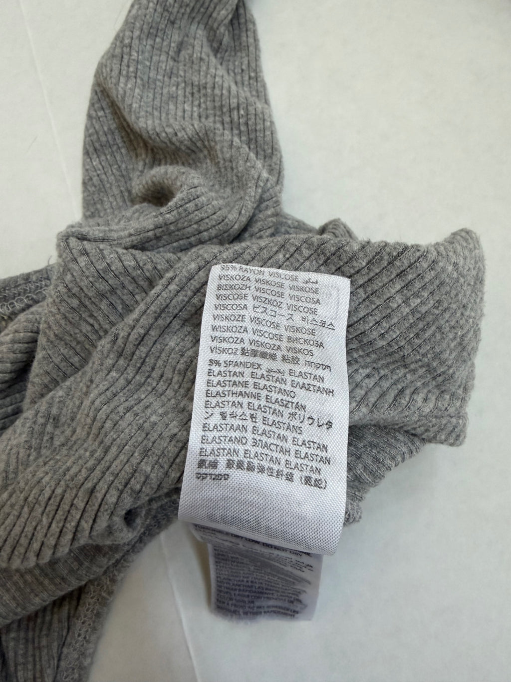 Edikted Tops Small Gray Elastane, Rayon, Viscose, Nylon blend