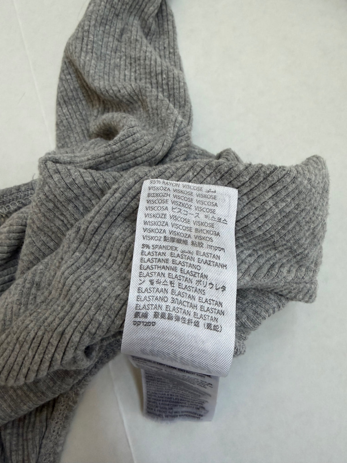 Edikted Tops Small Gray Elastane, Rayon, Viscose, Nylon blend