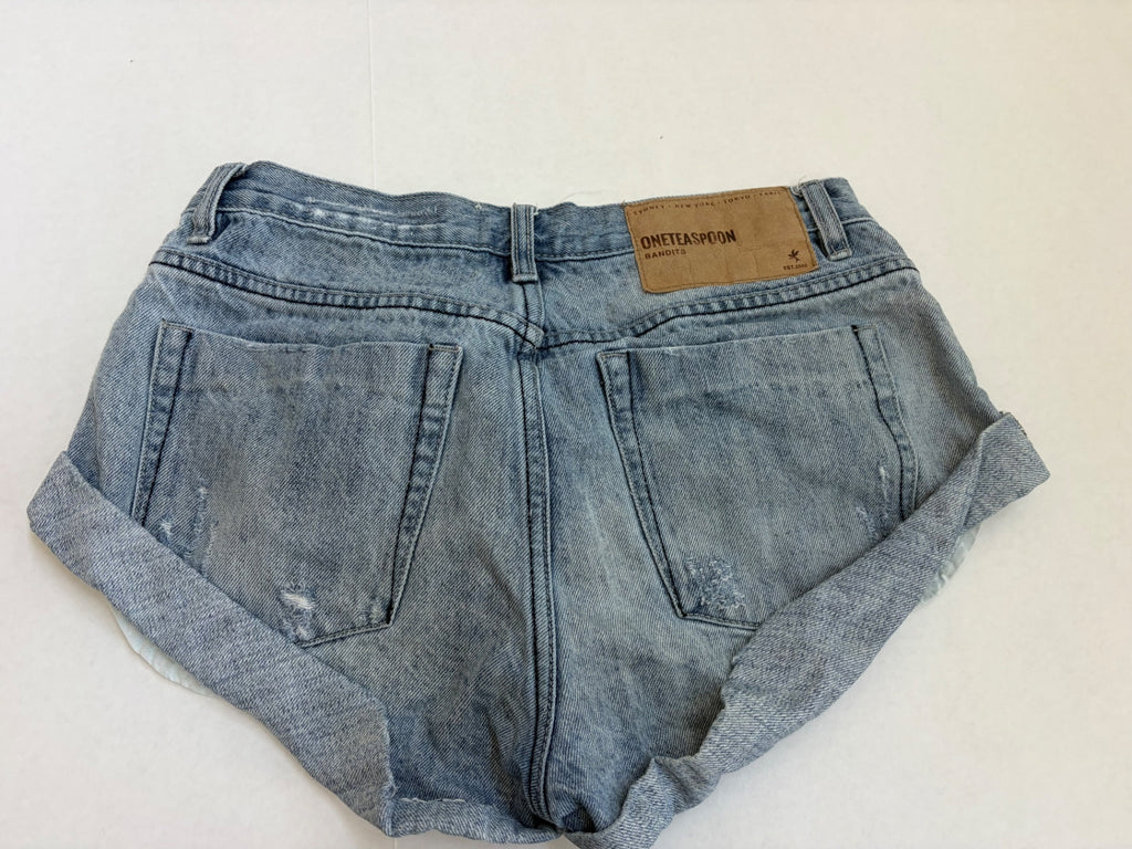 ONETEASPOON Shorts 27 Light Blue Denim and Cotton