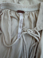 Free People Tops Large Beige Polyester, modal