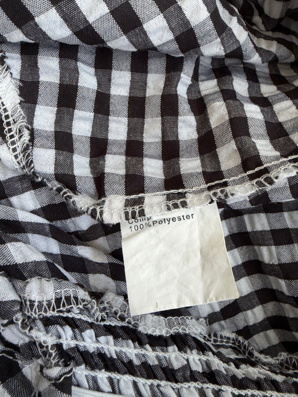 Unknown Tops Medium Black and White Polyester